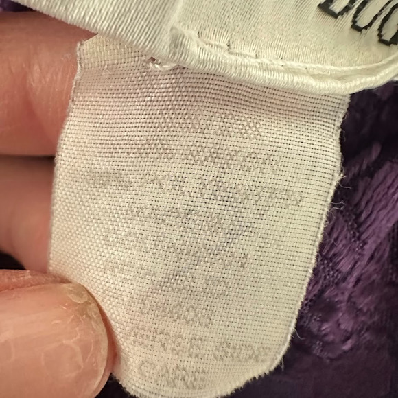 VTG Fashion Bug Womens 26/28 Burnout Velvet Top Purple Fairy Whimsigoth Witchy - Picture 6 of 7